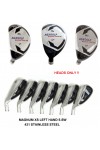 AGXGOLF Magnum XS-Tour Iron Heads Sets LEFT or RIGHT HAND: Select The Combination Best for You: Hybrids: 3, 4 or 5: Irons 5,6,7,8 & 9: PW & SW ! Heads ONLY! 431 Stainless Steel .370 Hosel